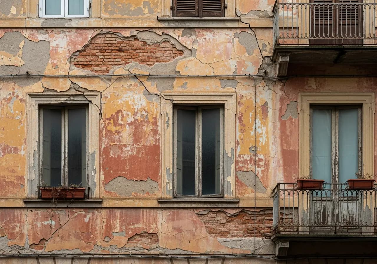 Facciata prima della ristrutturazione